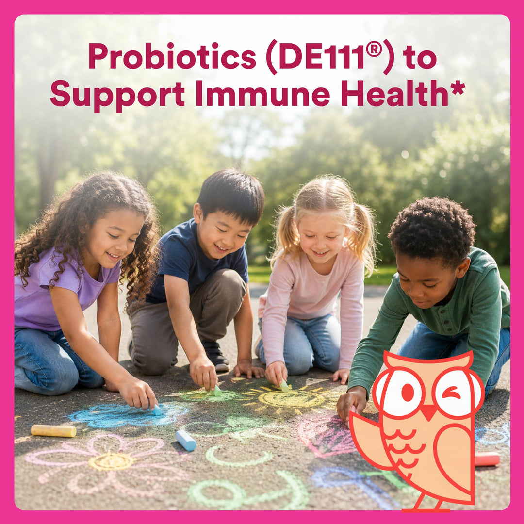 SmartyPants Kids Probiotic Immunity Gummies, Strawberry Creme, 60 Count
