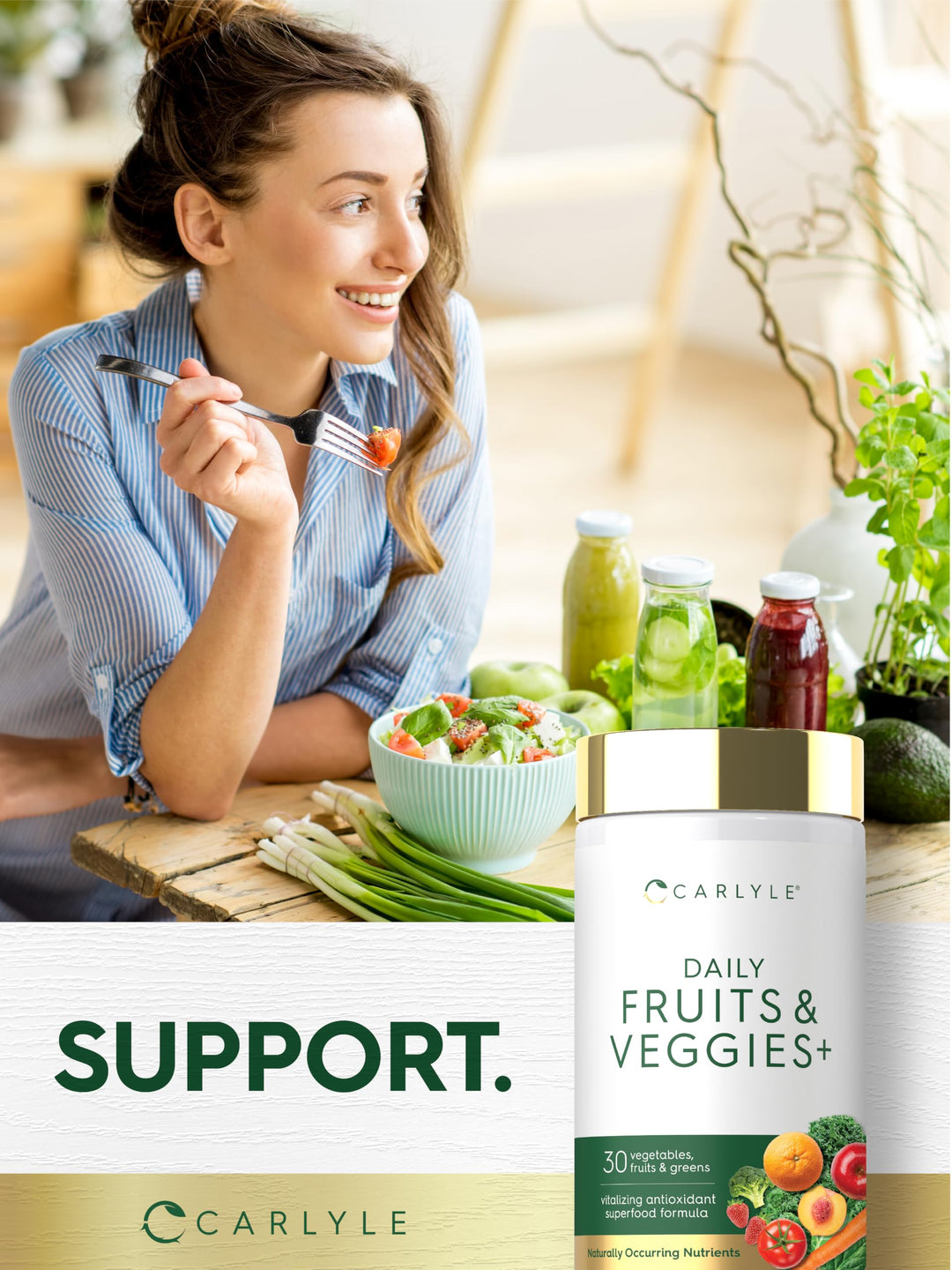 Carlyle Fruits and Veggies Supplement, 250 Count