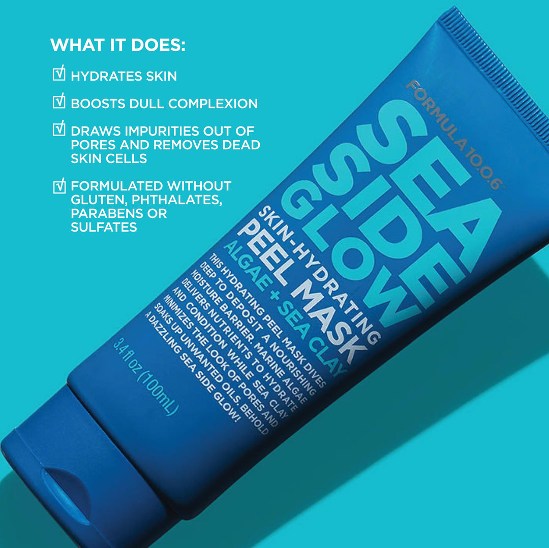 Formula 10.0.6 Sea Side Glow Skin Hydrating Peel Mask, 3.4 fl oz