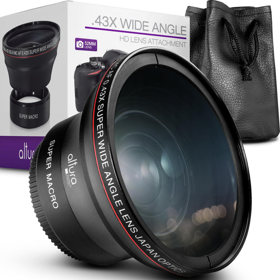 Altura Photo 52 mm Professional HD Wide Angle Lens With Macro Portion
