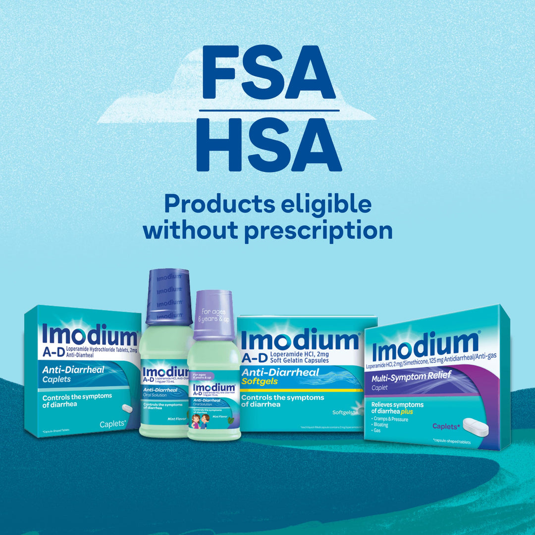 Imodium Anti-Diarrheal Softgels, 2 mg, 12 Count