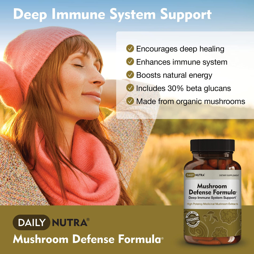 DailyNutra Mushroom Defense Formula, 1000 mg