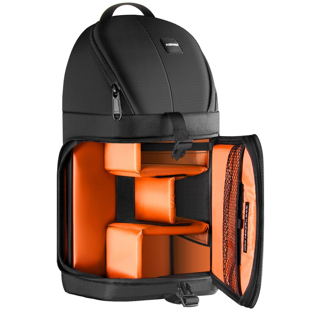 NEEWER Camera Sling Backpack, Orange Interior