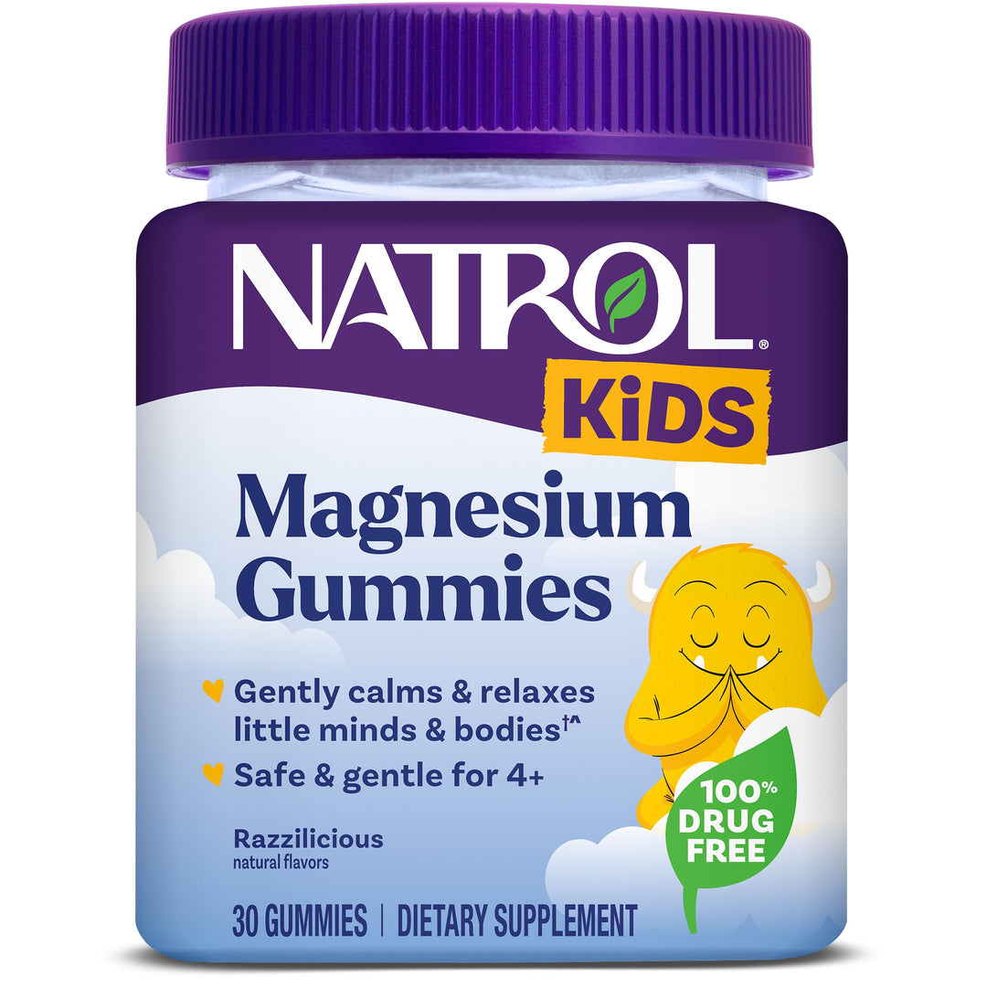 Natrol Kids Magnesium Citrate Gummies, Razzilicious, 30 Count