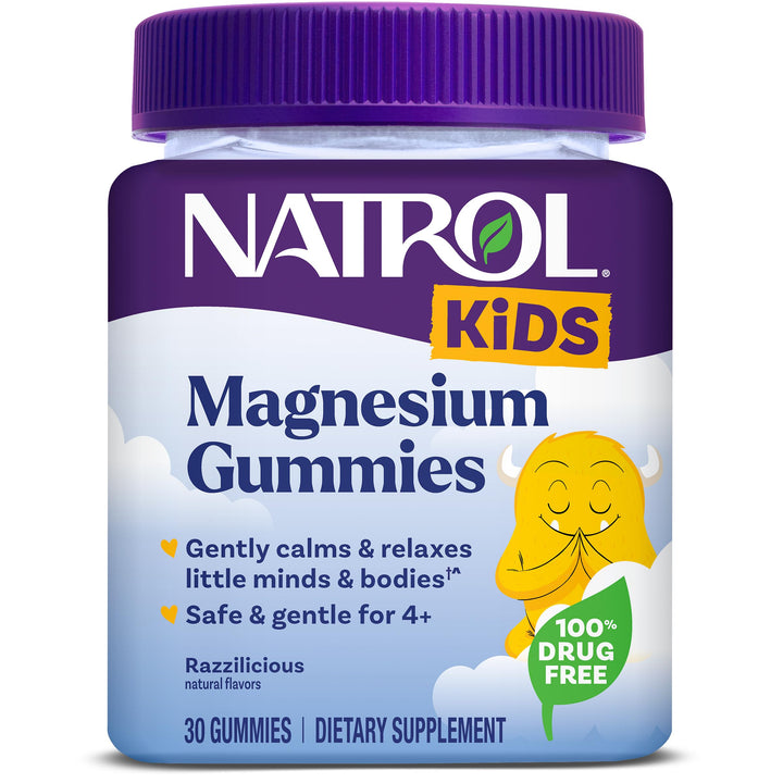 Natrol Kids Magnesium Citrate Gummies, Razzilicious, 30 Count