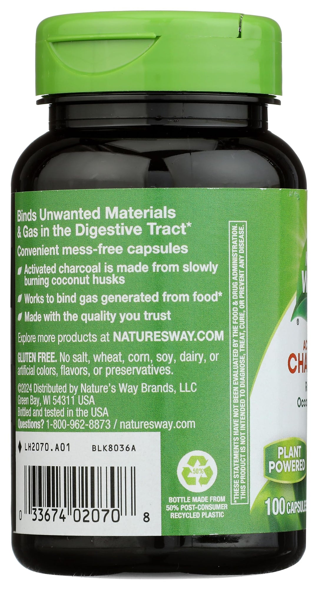 Nature's Way Activated Charcoal, 100 Count