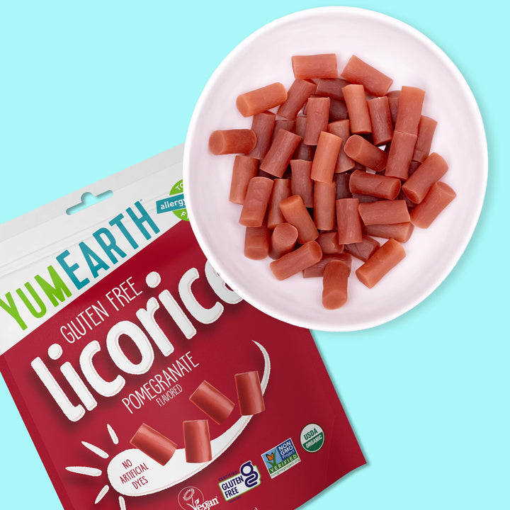 YumEarth Organic Pomegranate Licorice Snack Packs, 5 oz