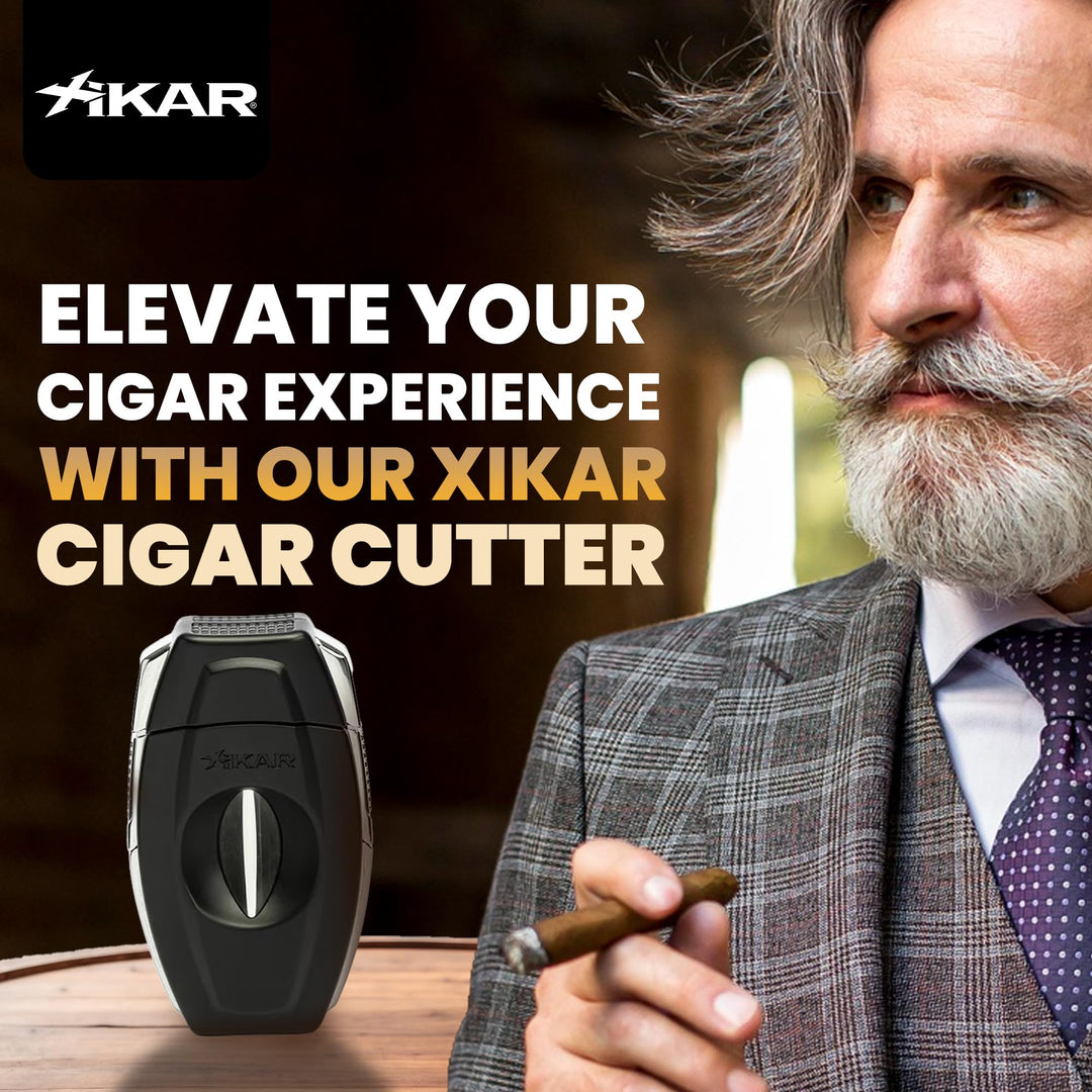 Xikar Flip Dual Cigar Cutter, Black
