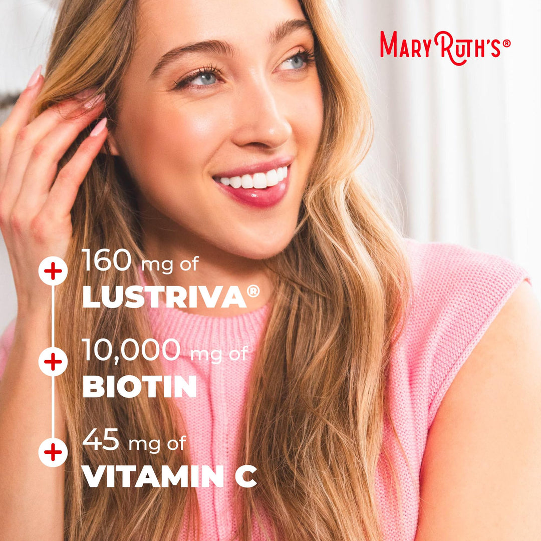 MARYRUTH'S Multivitamin Hair Growth Gummies, 30 Servings