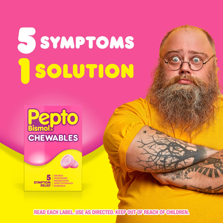 Pepto Bismol Chewable Tablets, 30 Count