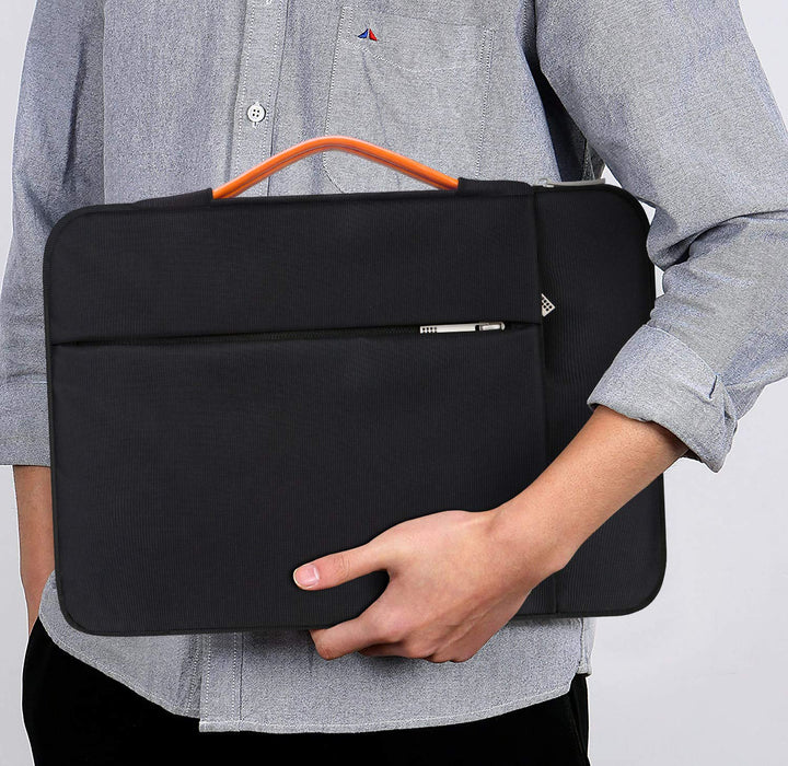Lacdo 360 Protective Laptop Sleeve Case, Black, 13 in