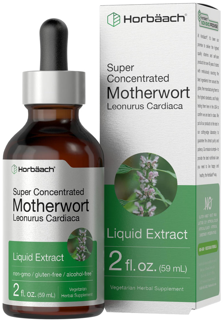 Horbäach Motherwort Herb Extract, Low Alcohol Liquid, 2 fl oz