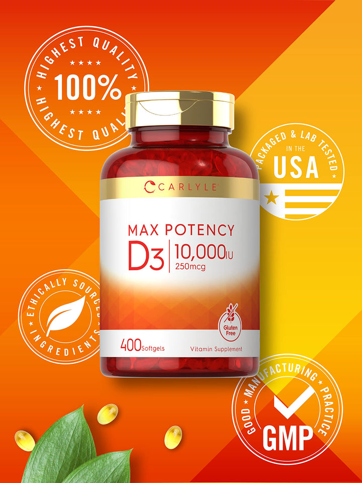 Carlyle Vitamin D, 10000 IU, 400 Count