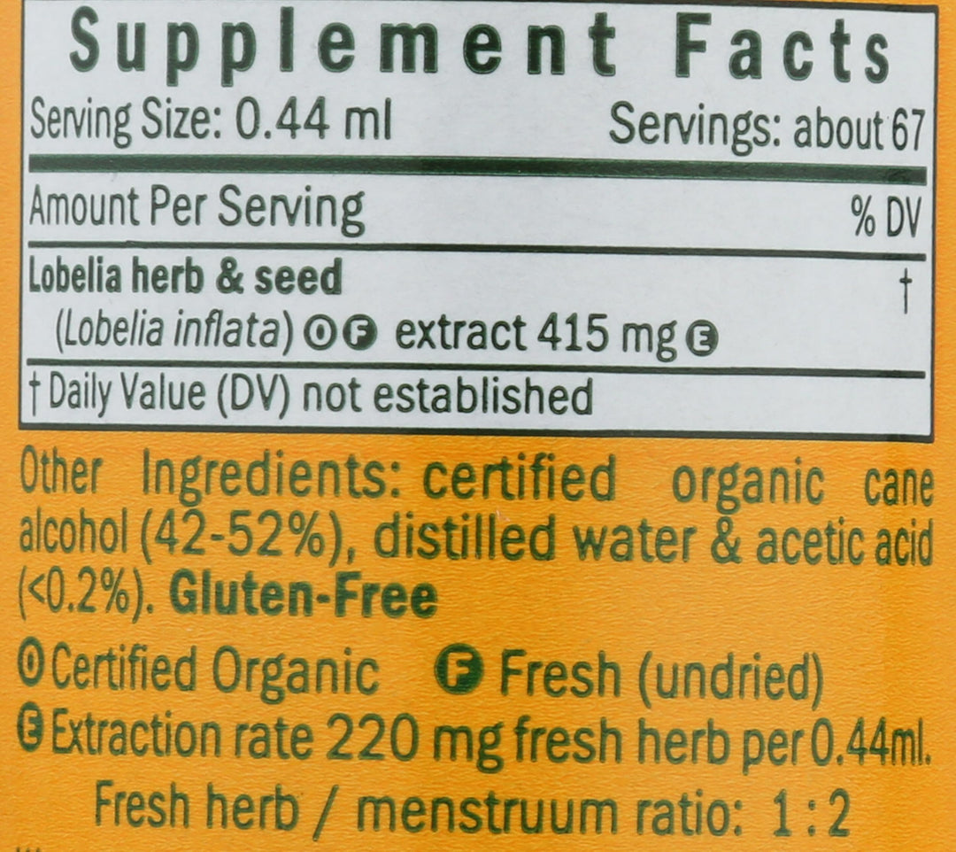 Herb Pharm Lobelia Liquid Extract, 1 oz