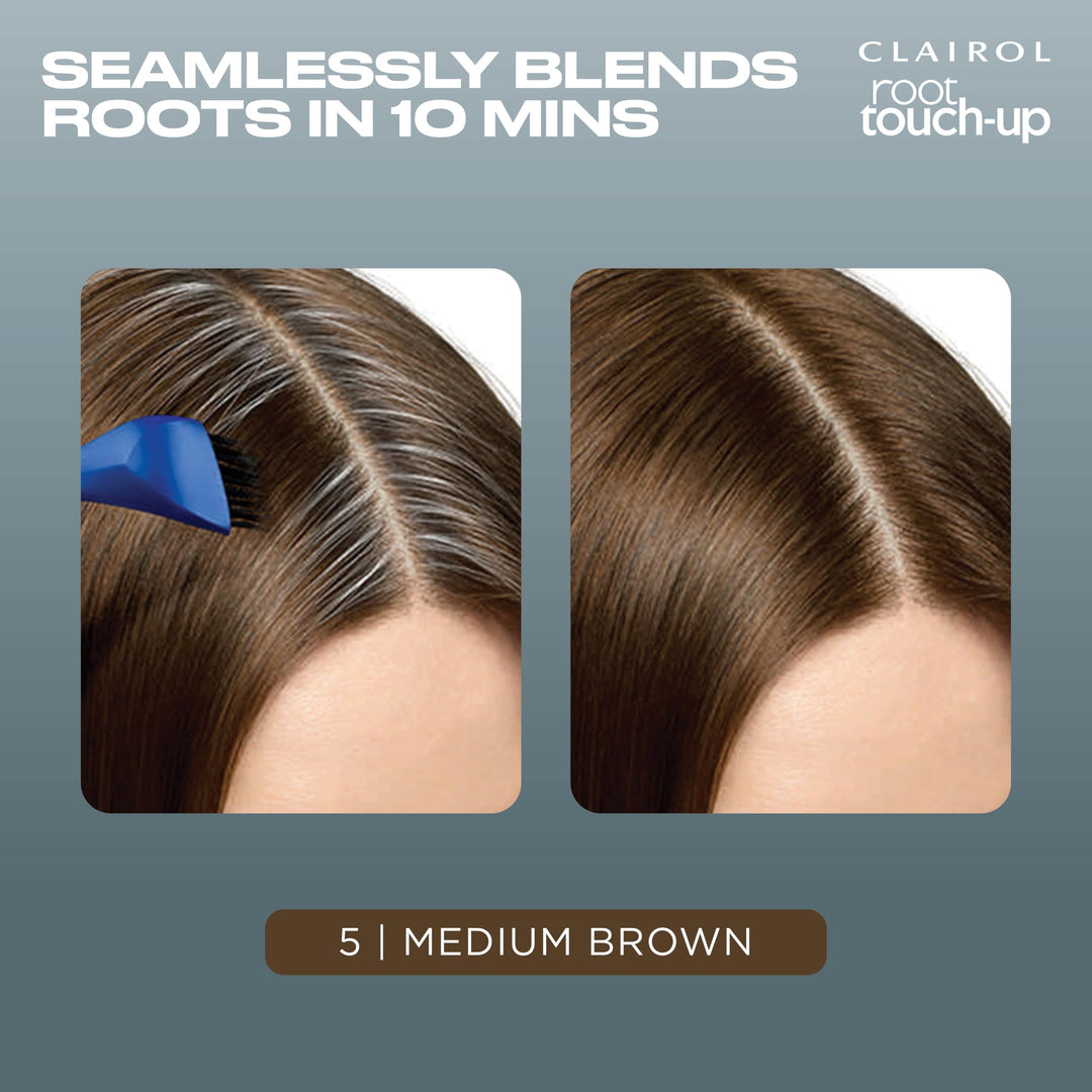 Clairol Nice n Easy Root Touch-Up Permanent Color, Medium Brown, 1 Count