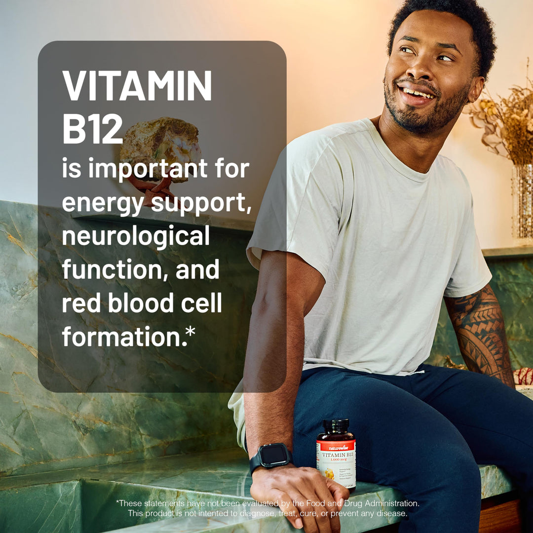 NatureWise Vitamin B12 Supplement, 1000 mcg, 150 Count
