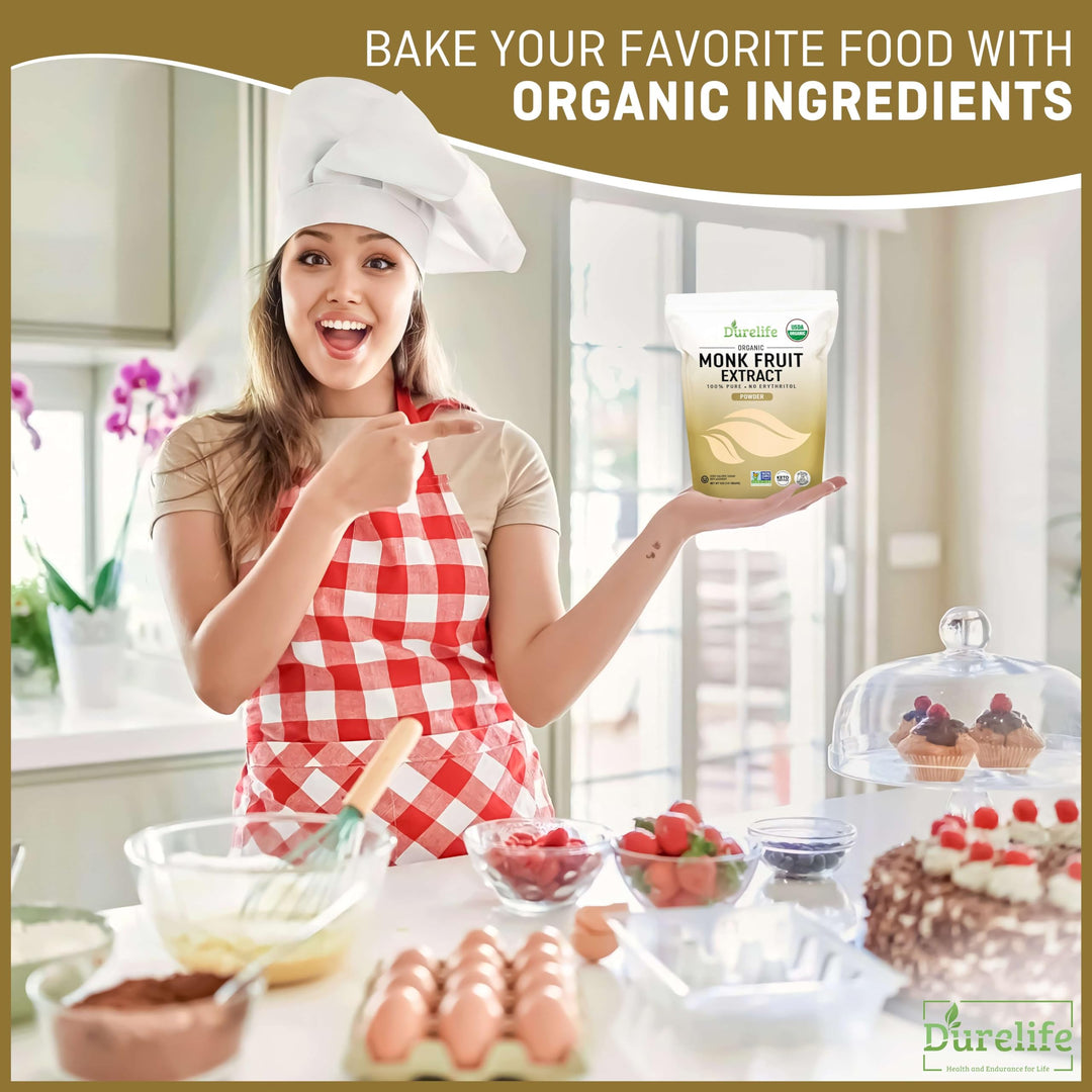 DureLife Organic Pure Monk Fruit Sweetener, 0 Calorie
