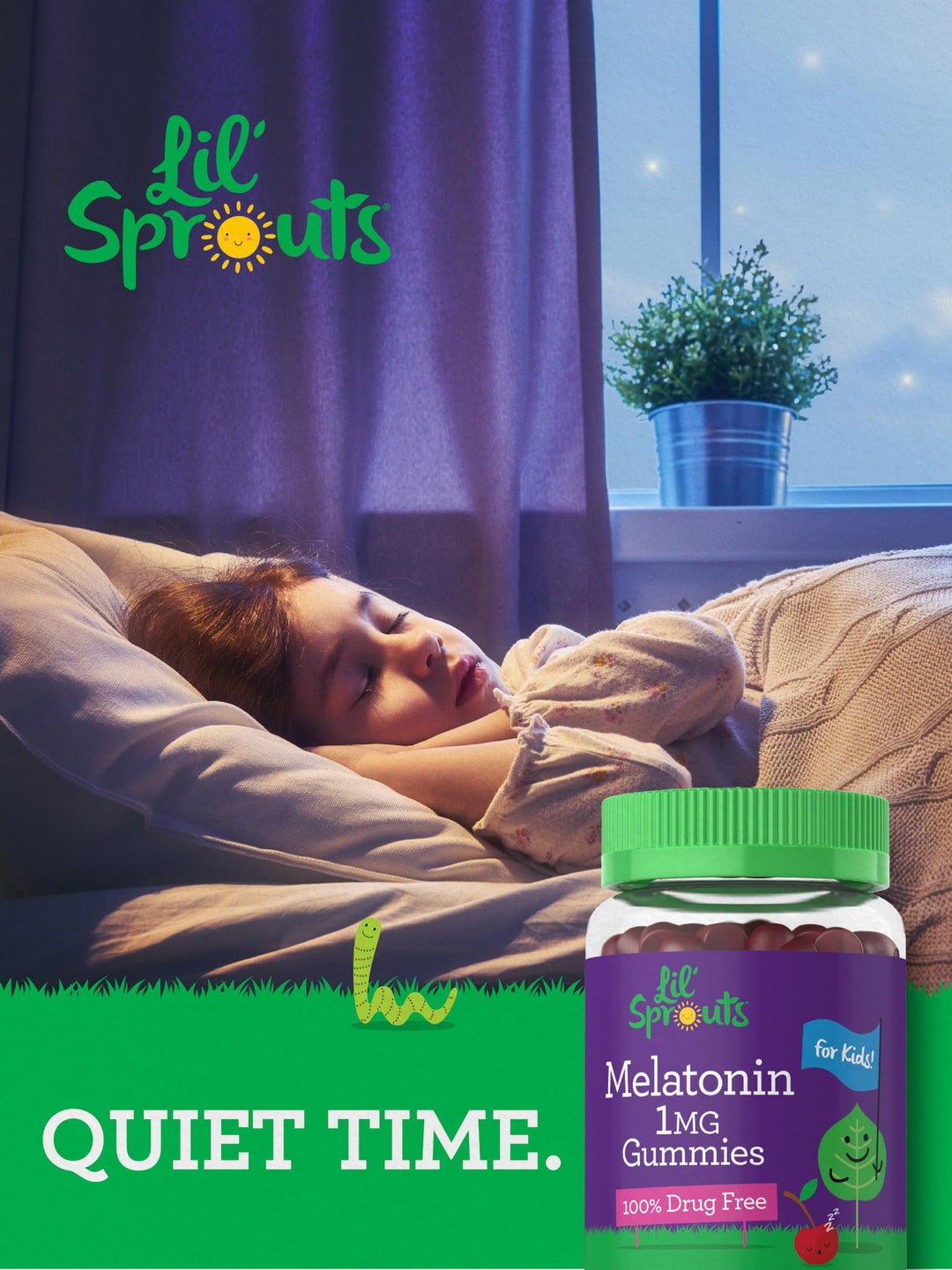 Carlyle Melatonin Gummies, Fruit, 1 mg, 100 Count