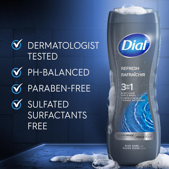 Dial Hair And Body Wash, Hydro Fresh, 16 fl oz