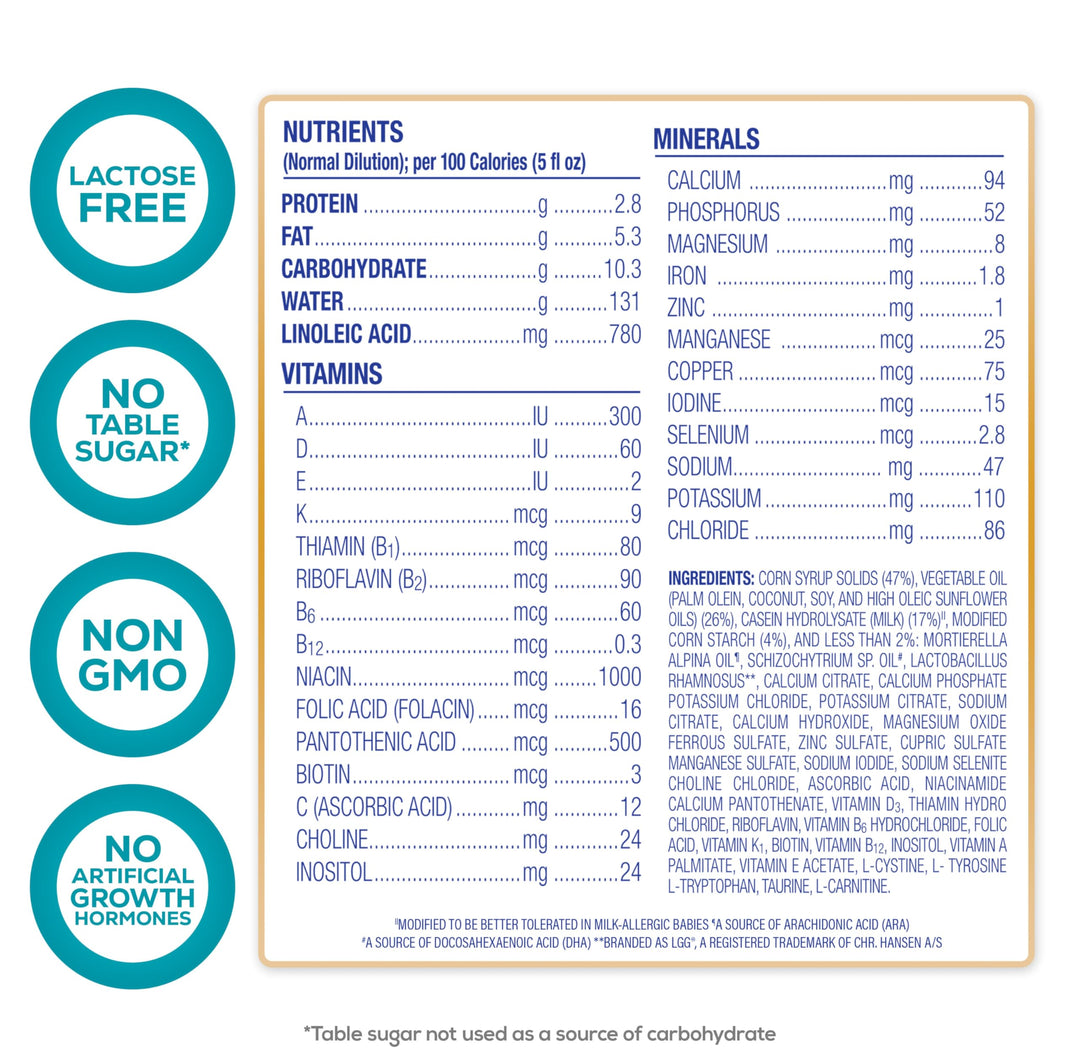 Enfamil Nutramigen Hypoallergenic Baby Formula, Lactose Free, 111.2 oz