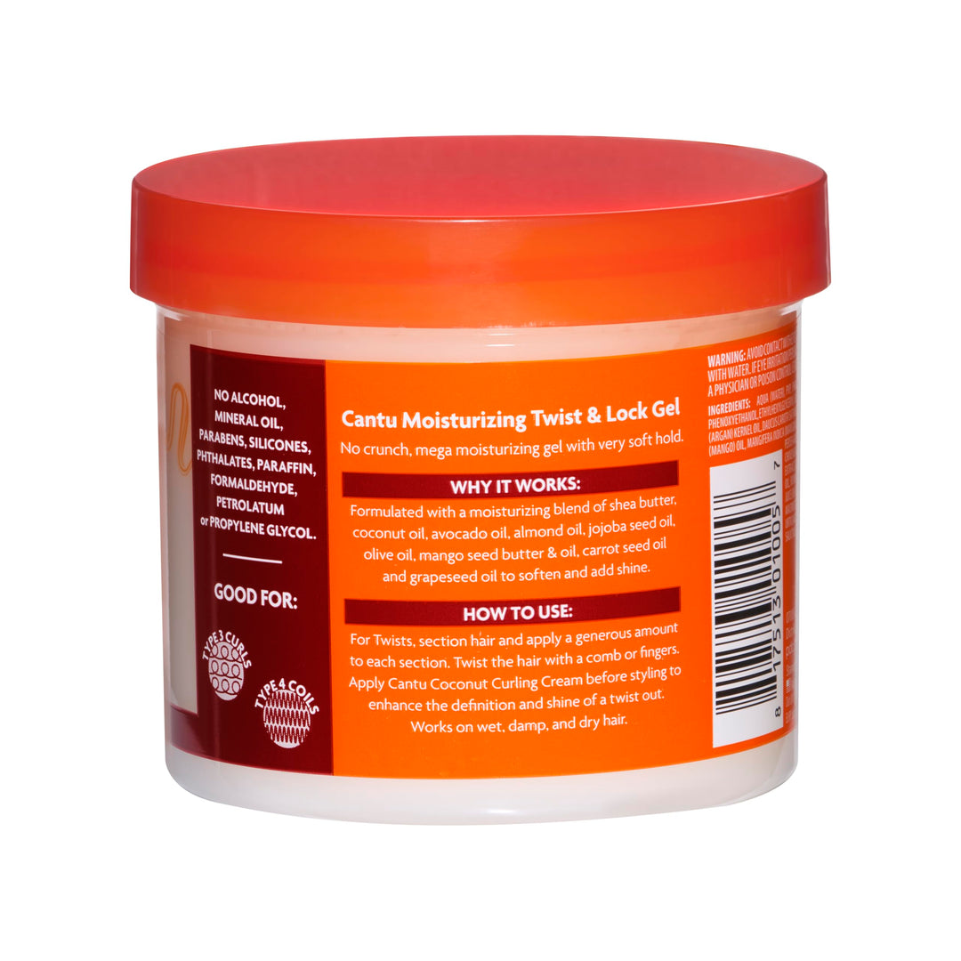 Cantu Moisturizing Twist & Lock Gel, Shea Butter, 13 oz