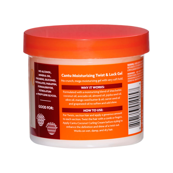 Cantu Moisturizing Twist & Lock Gel, Shea Butter, 13 oz