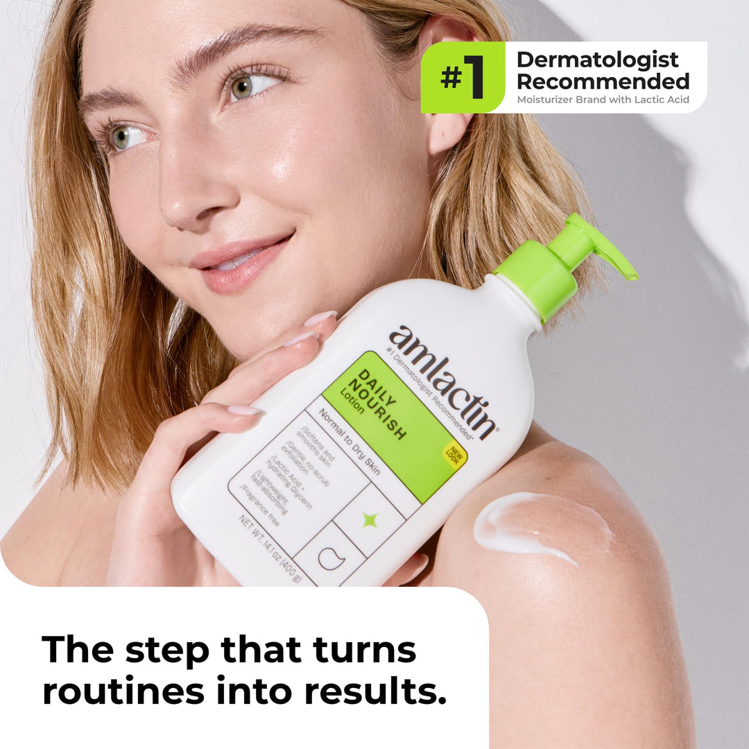 AmLactin Daily Moisturizing Body Lotion, 12% Lactic Acid, 14.1 oz
