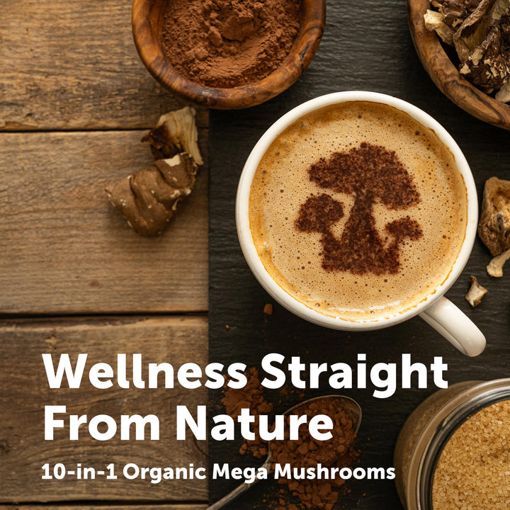 Micro Ingredients Organic Mega Mushrooms Powder, 10 oz