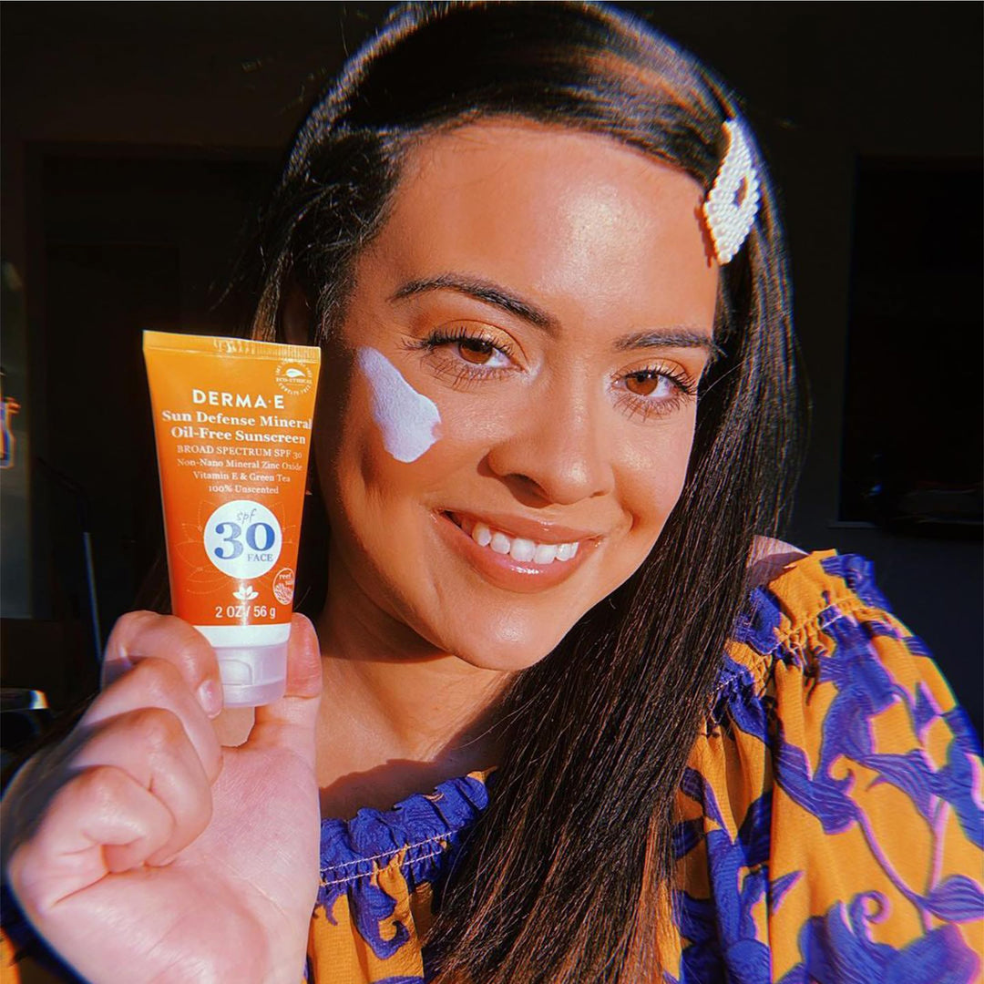 Derma E Sun Defense Mineral Oil-Free Face SPF 30 Sunscreen, 56 g