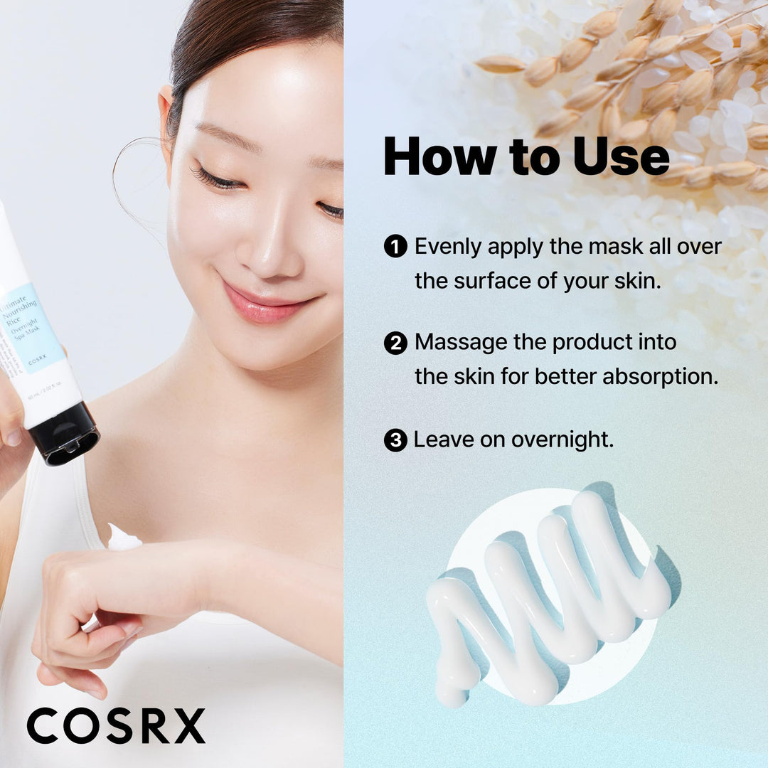 COSRX Ultimate Nourishing Rice Spa Overnight Mask, 50 g
