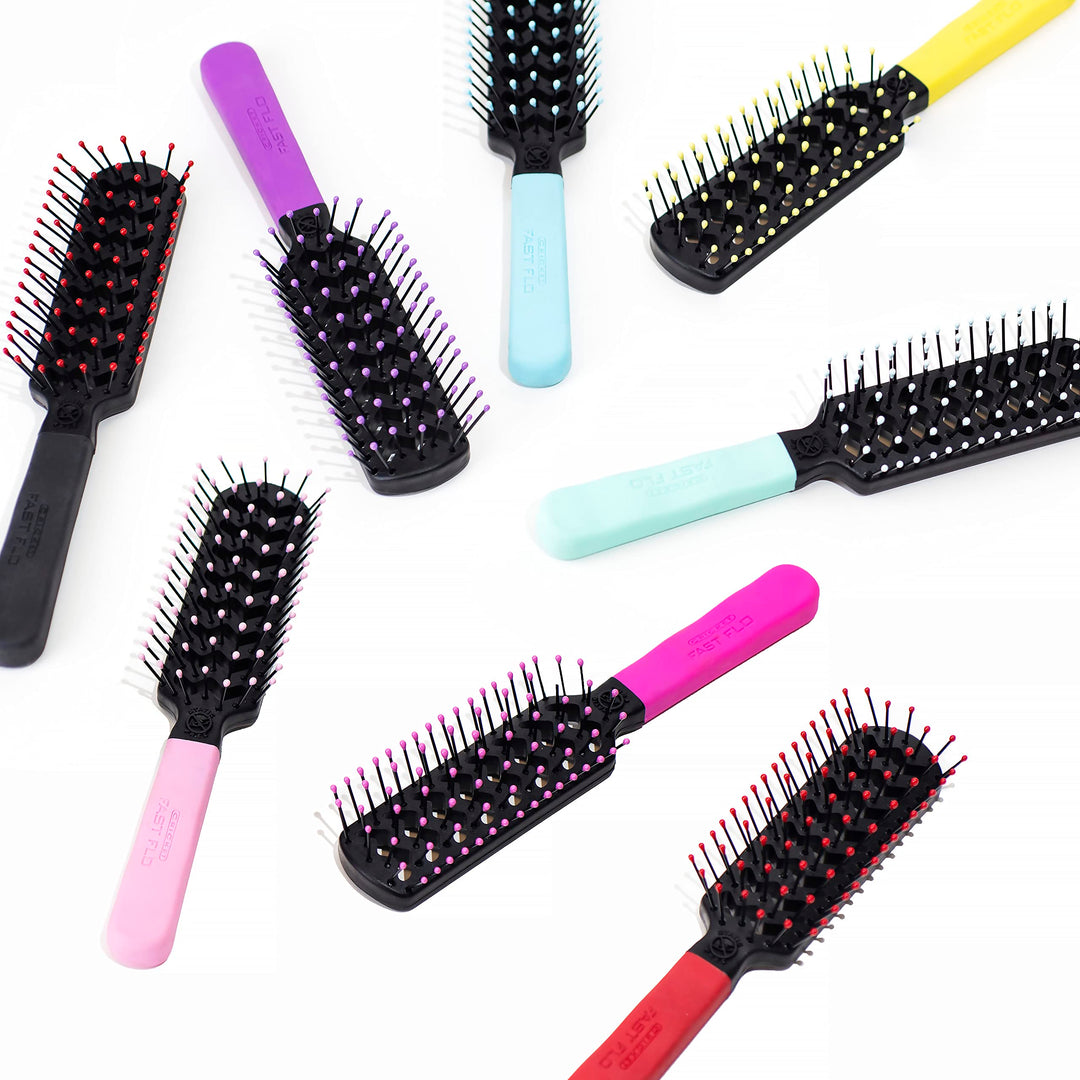 Cricket Static Free Fast Flo Color Vent Hair Brush, The Alibi Pink