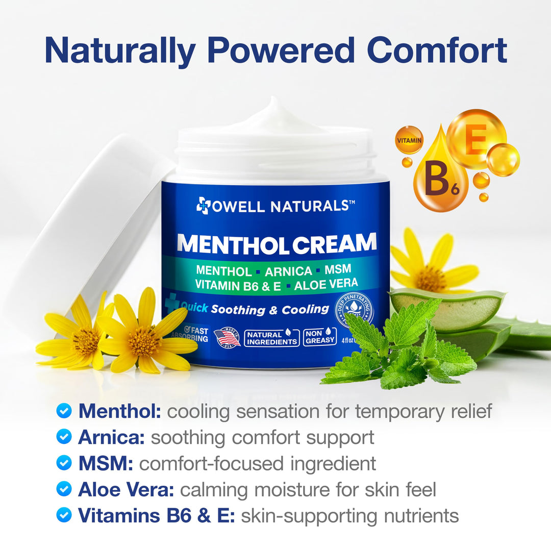 Owell Naturals Soothing Cooling Cream, 4 fl oz