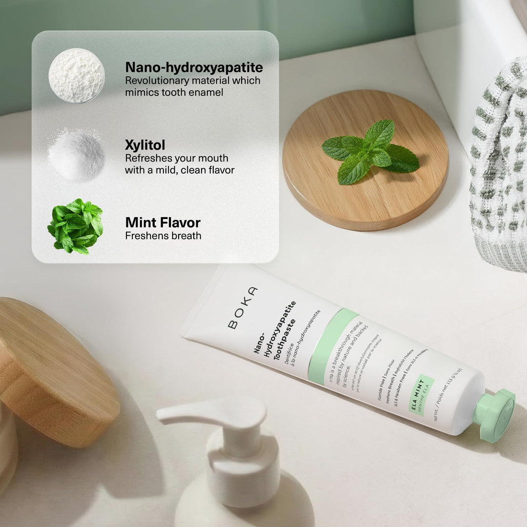 Boka Toothpaste, Nano Hydroxyapatite, Fluoride Free