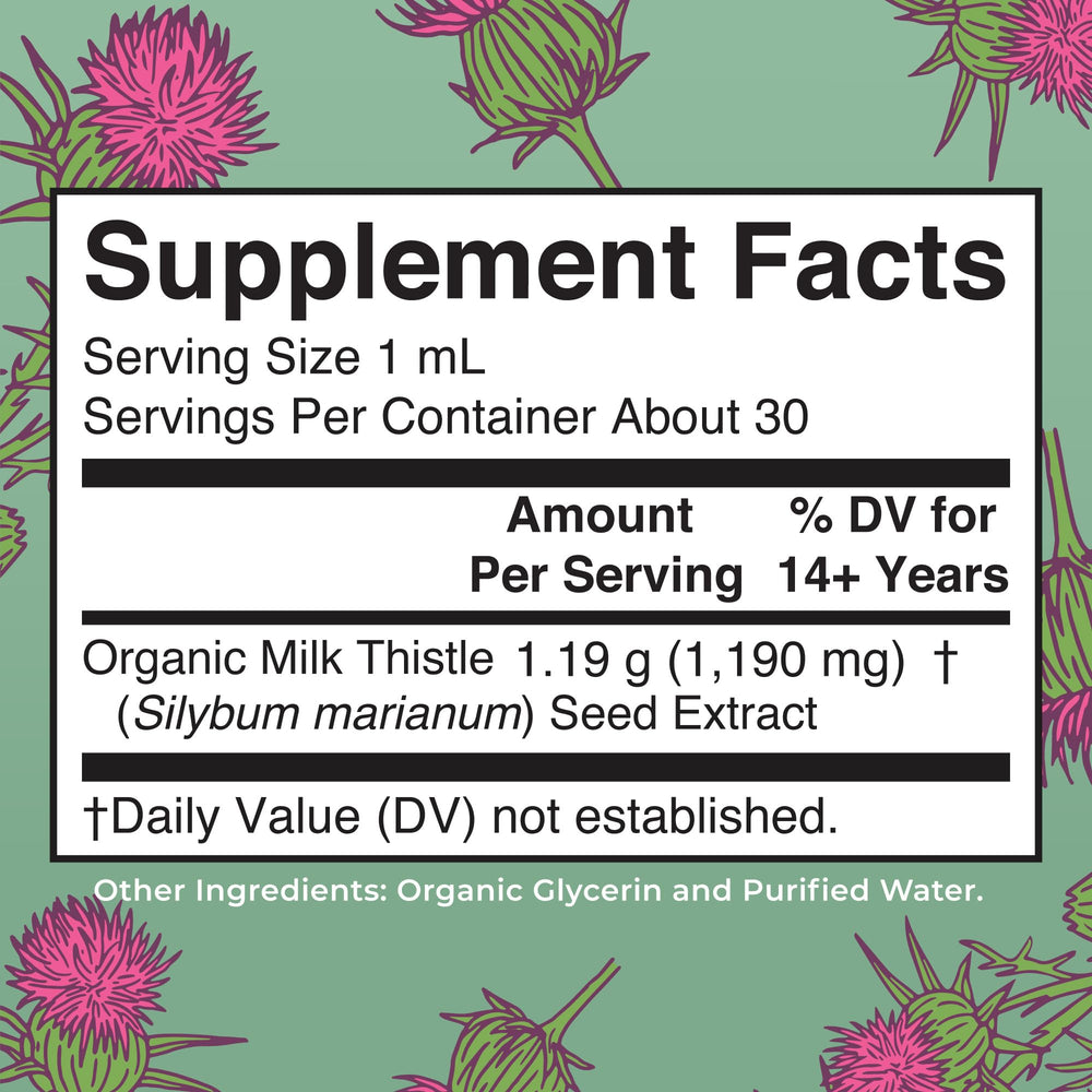 MARYRUTH'S Milk Thistle Seed Liquid Extract Drops, 1 fl oz