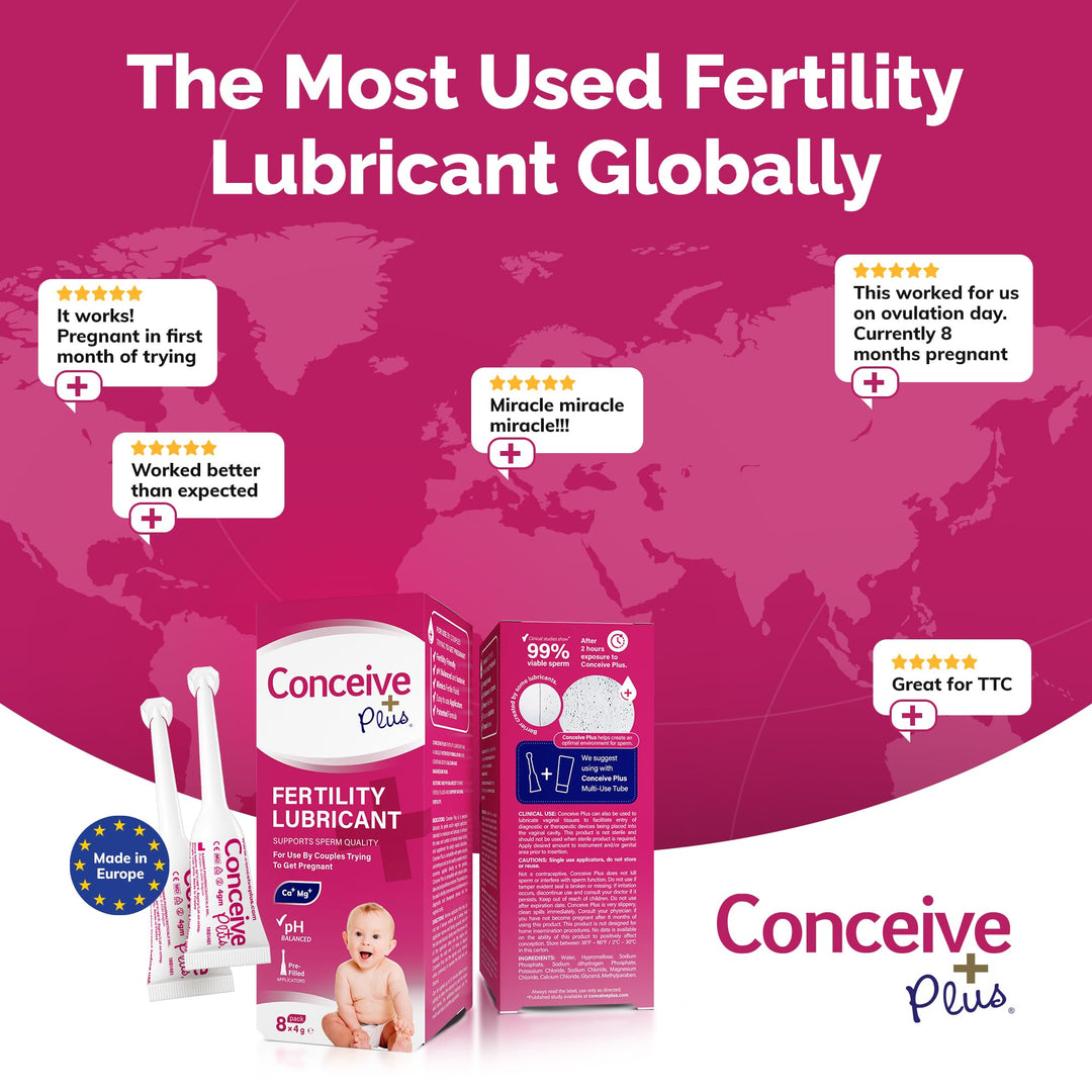Conceive Plus Fertility Lubricant, 8 Count