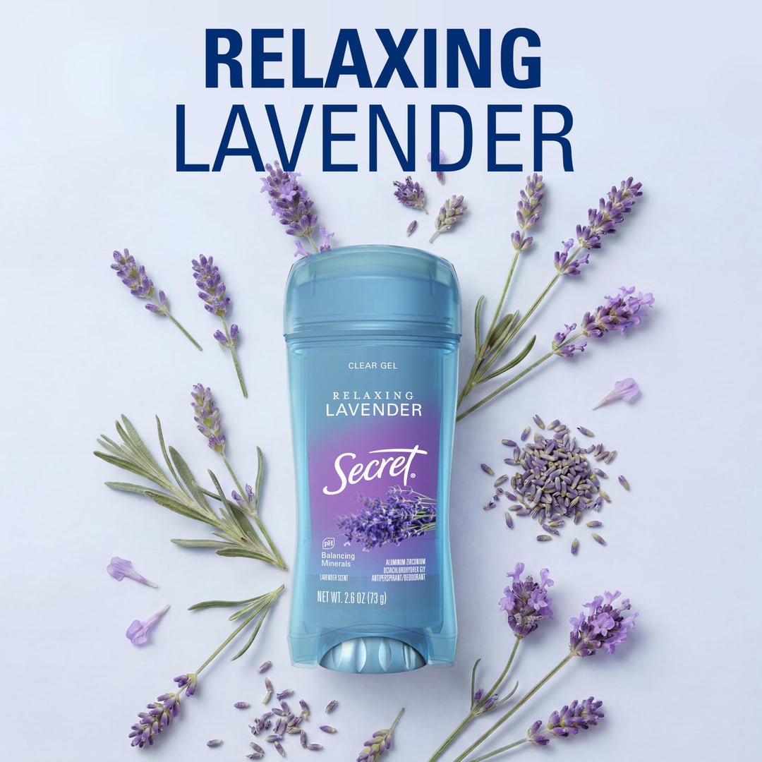 Secret Invisible Solid Antiperspirant Deodorant, Lavender, 2.7 oz