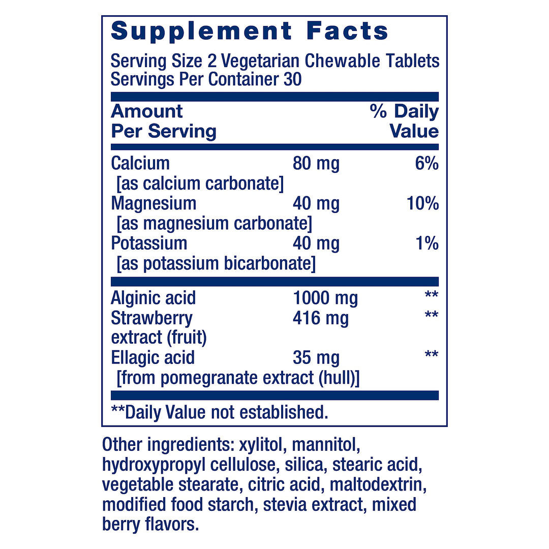 Life Extension Esophageal Guardian Chewable Tablets, Berry, 60 Count