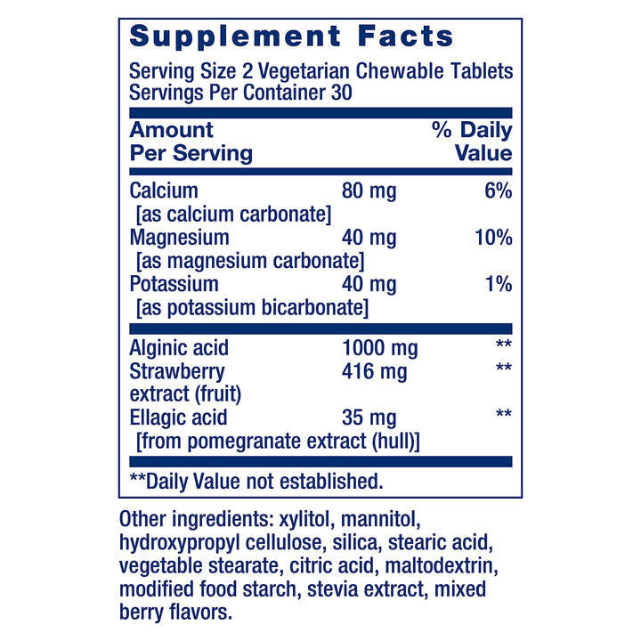 Life Extension Esophageal Guardian Chewable Tablets, Berry, 60 Count