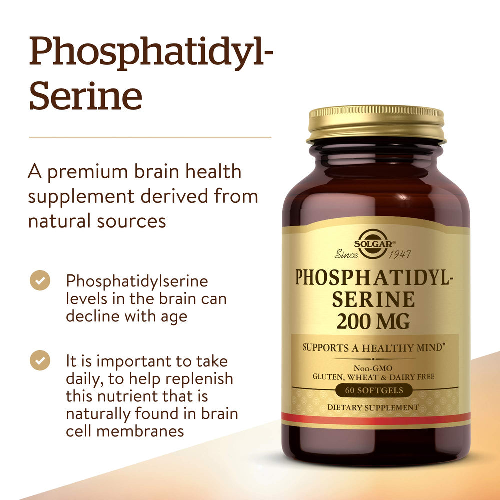 Solgar Phosphatidyl-Serine, 200 mg, 60 Count