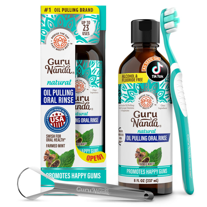 GuruNanda Coconut Oil Pulling, Mickey D, 8 fl oz