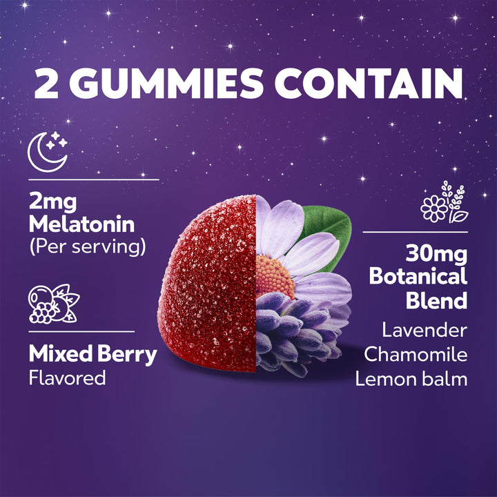 ZzzQuil Pure Zzzs Melatonin Sleep Aid Gummies, Wildberry Vanilla, 48 Count