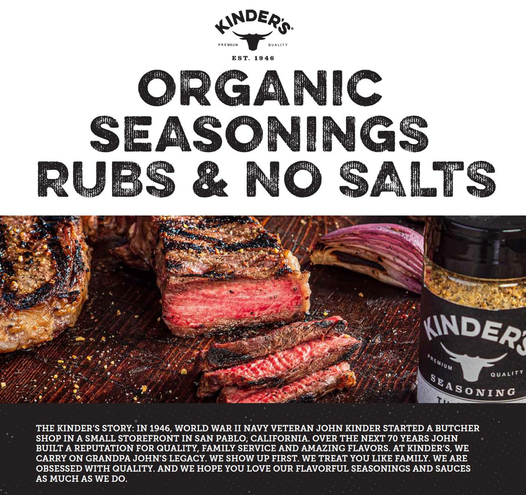 KINDER'S Organic Buttery Steakhouse Rub, 3 oz