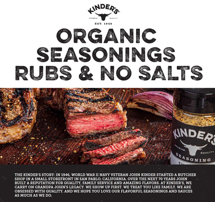 KINDER'S Organic Buttery Steakhouse Rub, 3 oz