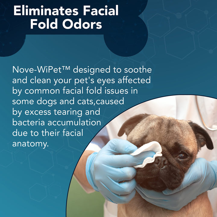 NOVEHA Dog Eye Wipes, 60 Count