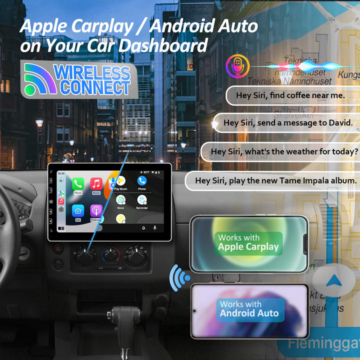 Corehan Double Din Car Stereo, 10 in Touchscreen