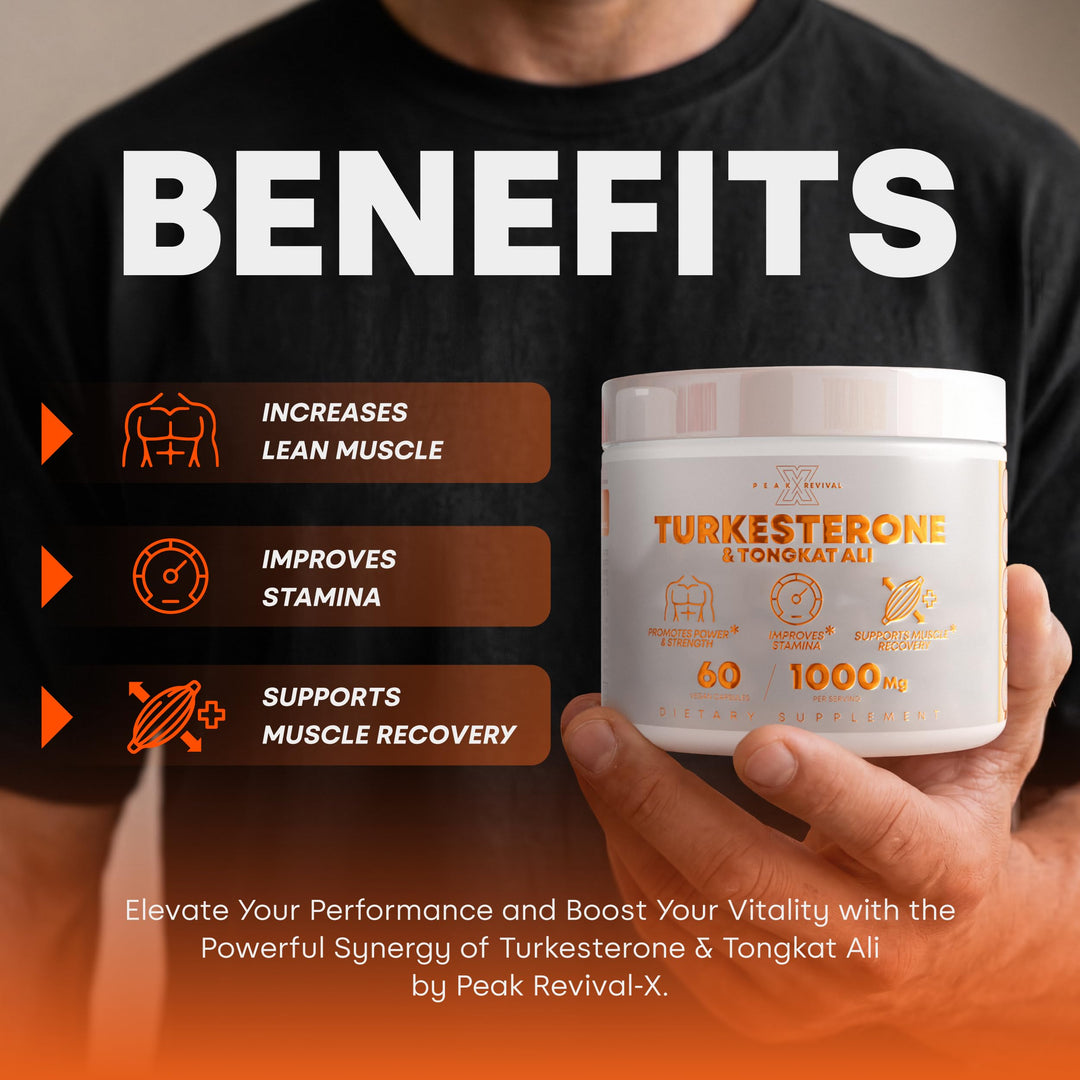 Peak Revival-X Turkesterone & Tongkat Ali, 1000 mg, 60 Count
