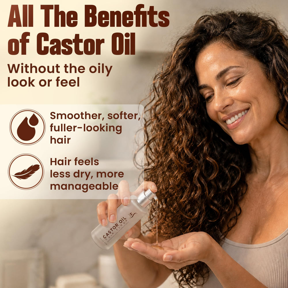 HerStyler Castor Oil Hair Serum, 1 Count