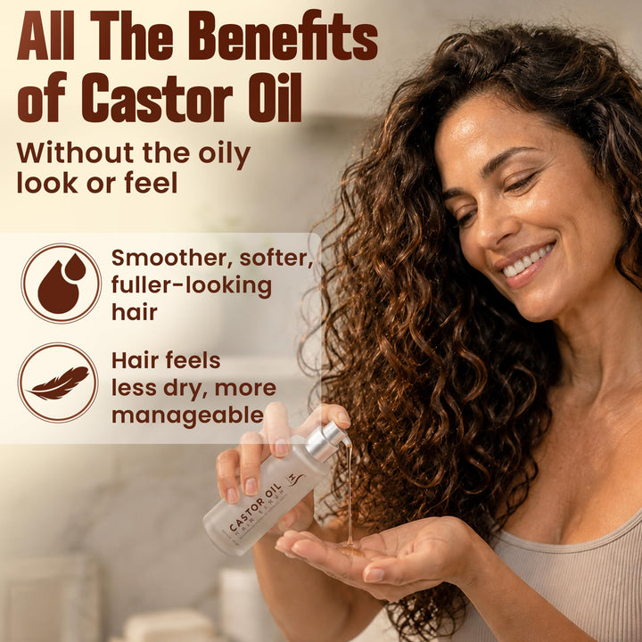 HerStyler Castor Oil Hair Serum, 1 Count