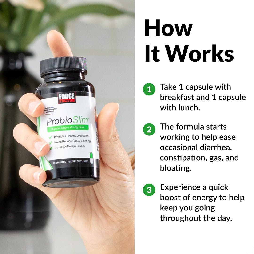 Force Factor ProbioSlim Probiotic Capsules, 30 Count