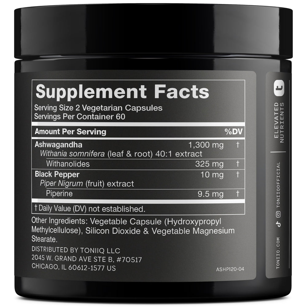 Toniiq Ashwagandha Extract, 40:1 Concentrate